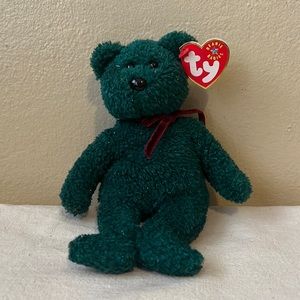 2001 holiday teddy beanie baby